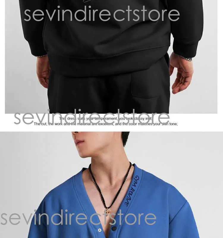 Effen lente- en herfst T-shirt met lange mouwen, ronde hals, trendy koppeloutfit, losse samenstelling, Chinees katoen_voghion.com