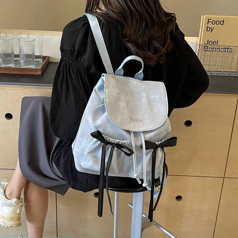 Bow Backpack for Women - Stylish College Backpack, Large Capacity ...