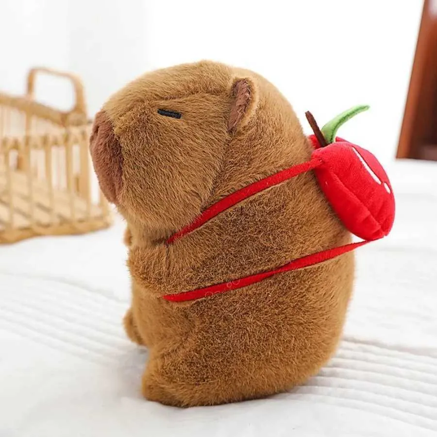 Regalo Niños Cumpleaños Navidad Peluche Capibara Con Mochila De Tortuga | 30 Cm, Suave Y Realista, Ideal Regalo Para Niños Peluche Realista Animal