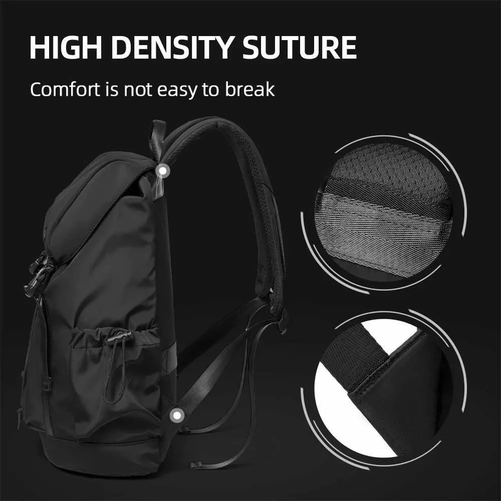 Men's Japanese Flap travel backpack with Drawstring