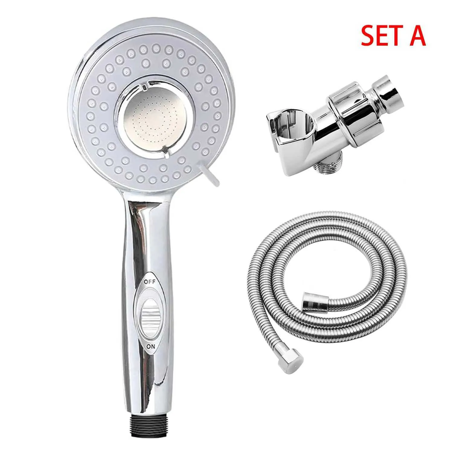 SAYGOGO Handheld Shower Head With Hose & Holder – High Pressure, 3 Spray Modes, On/Off Switch - View #9