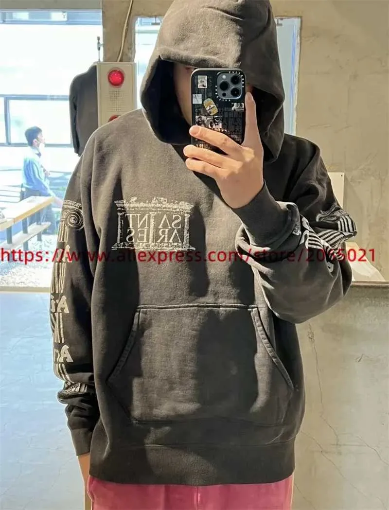 DHgate.com:Washed Vintage Aries Hoodie - Unisex Soft