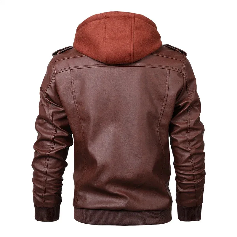 Autumn Casual Fashion PU Leather leather jacket for Men