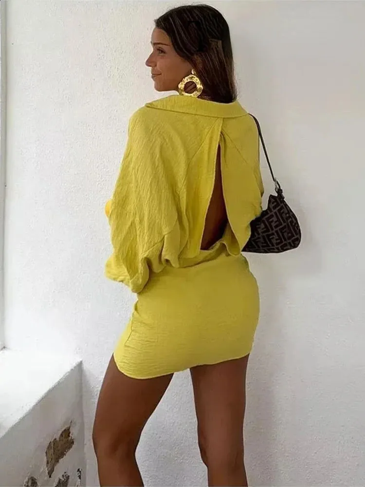 Floor-Length Yellow Chiffon Dress for Women Summer with Short Sleeve and  Zipper Closure from Dhgate Urban Sexy Dresses - price 66.24
