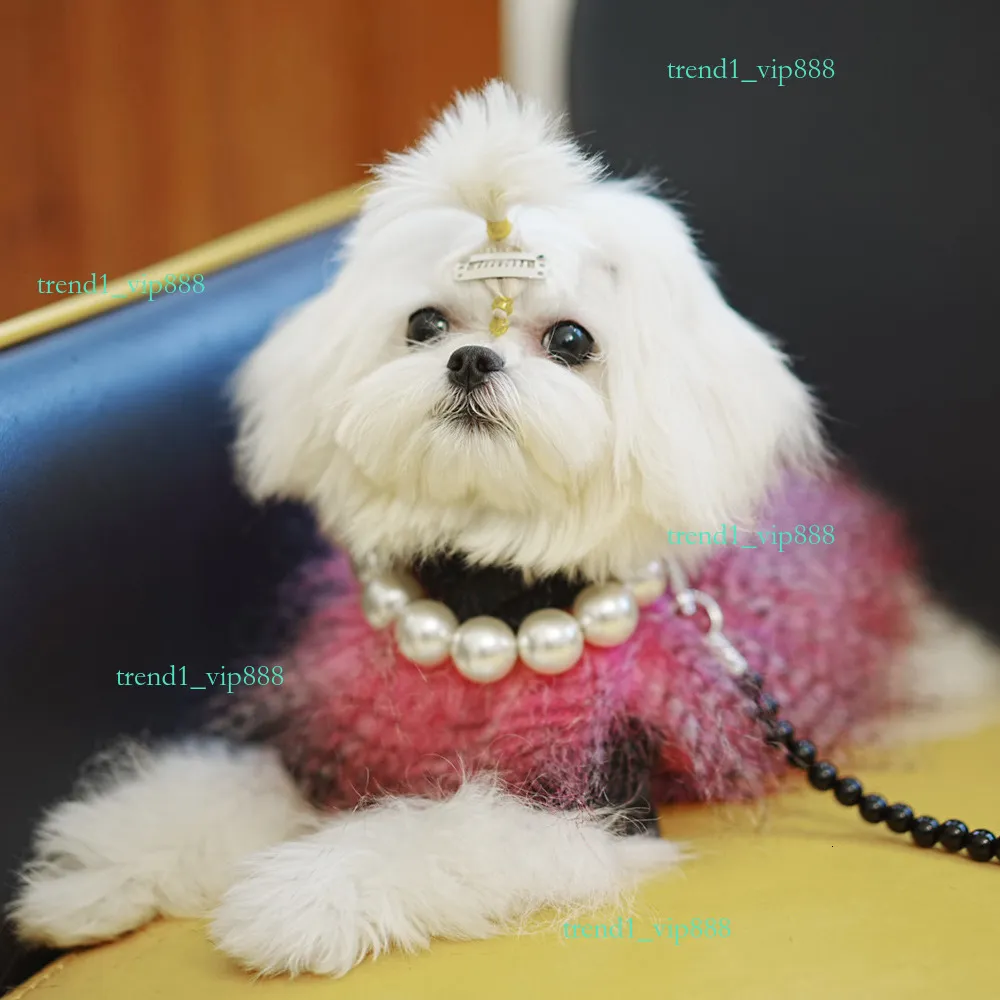 Fashion Pearl Pet Harness for Small Dogs and Cats All Season Universal Chest Strap Chain
