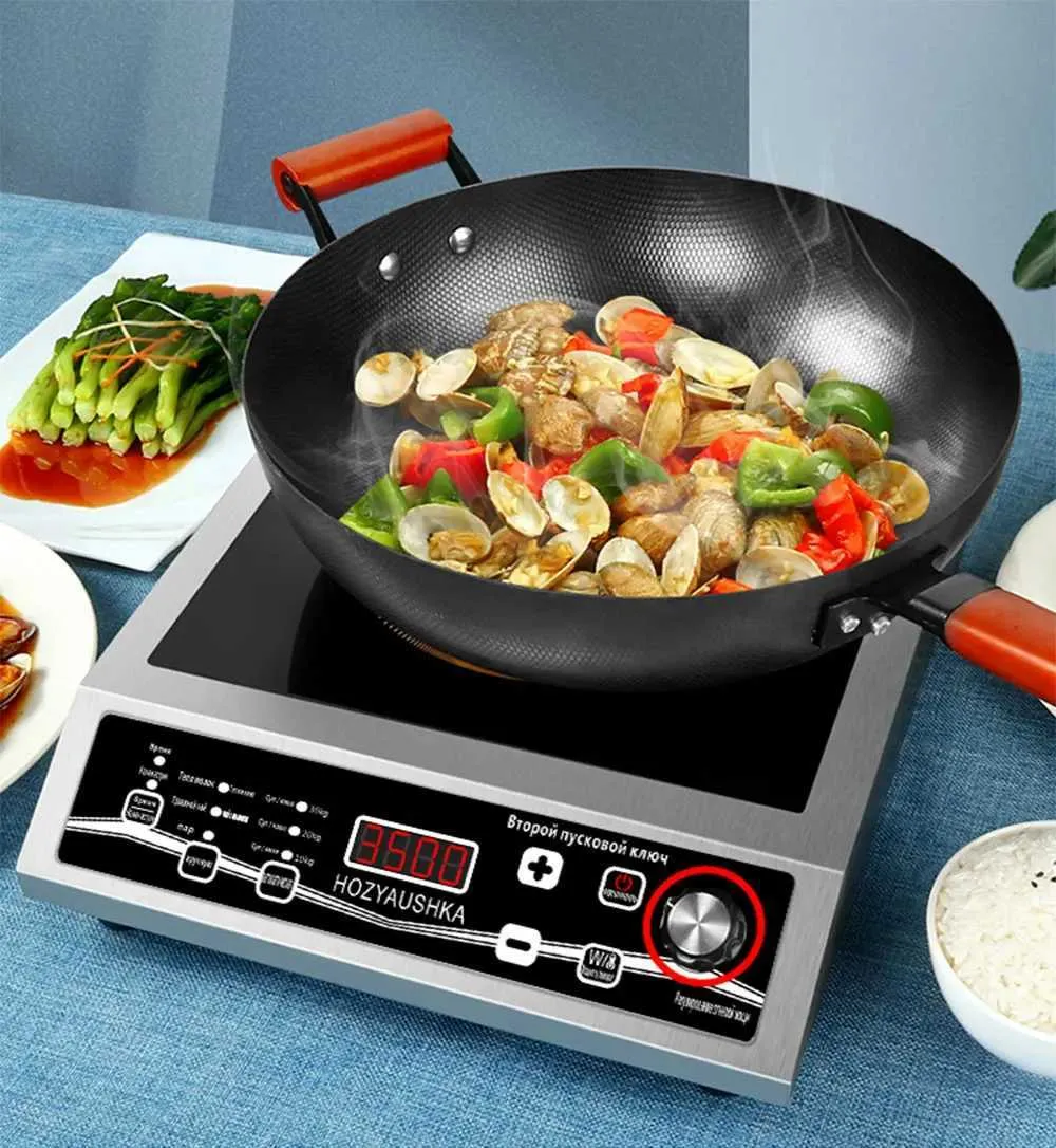 3500W Commercial Induction Stove - Stainless Steel, Scratch Resistant ...