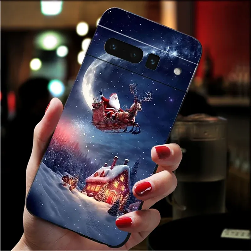 Christmas Phone Case for Google Pixel: Protective Clear Case with Festive  Designs for Pixel Pro, 8A, 8, Pro, 7A, 7, 6A, Pro, 4, XL, 5, 6, 4A