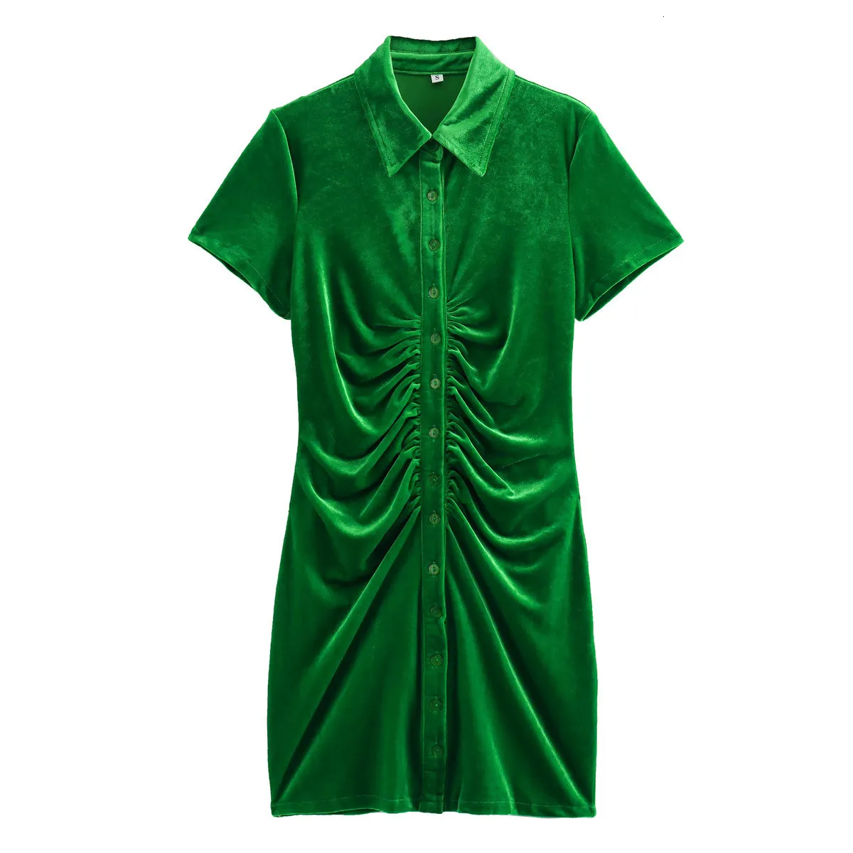 New Arrival: Women's Velvet Tunic Shirt Dress in Three Colors for Spring Fashion