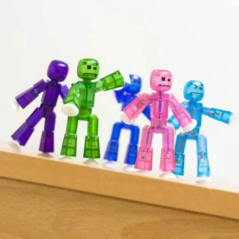 FAKE TOY ソフビ　STICKY FRIEND Deformable Sticky Robot Action Figures - Suction Cup Toys