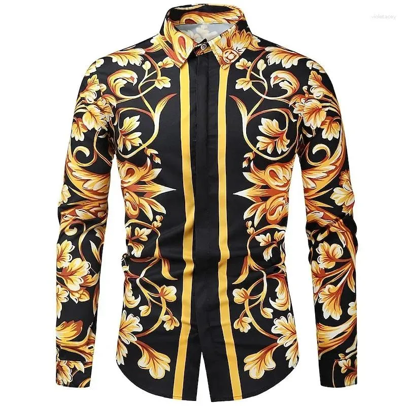 royal blue and gold dress shirt Men's Royal Blue and Gold Blazer Jacket – Luxury Floral Pattern Tuxedo  Blazer, Formal Party Wedding Dinner Jacket, Stylish Evening Wear main image 0