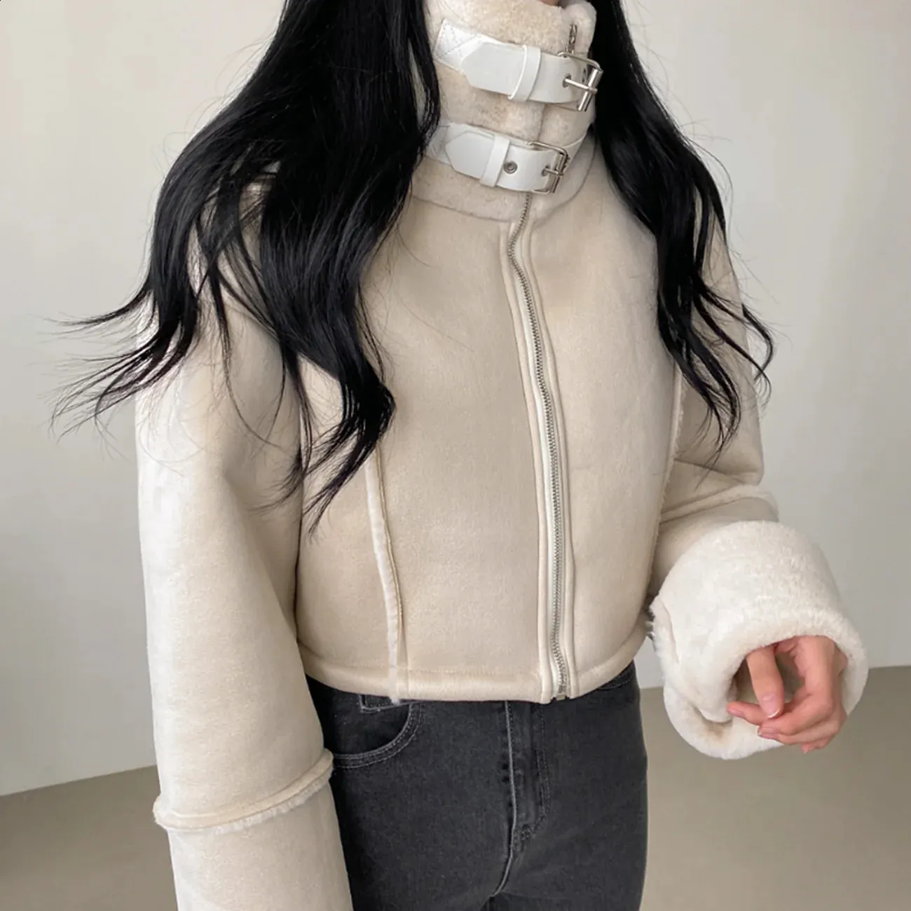 Manteau Long Femme Patchwork Imperméable Avec Capuche - Style Casual Hiver - Noir - 10