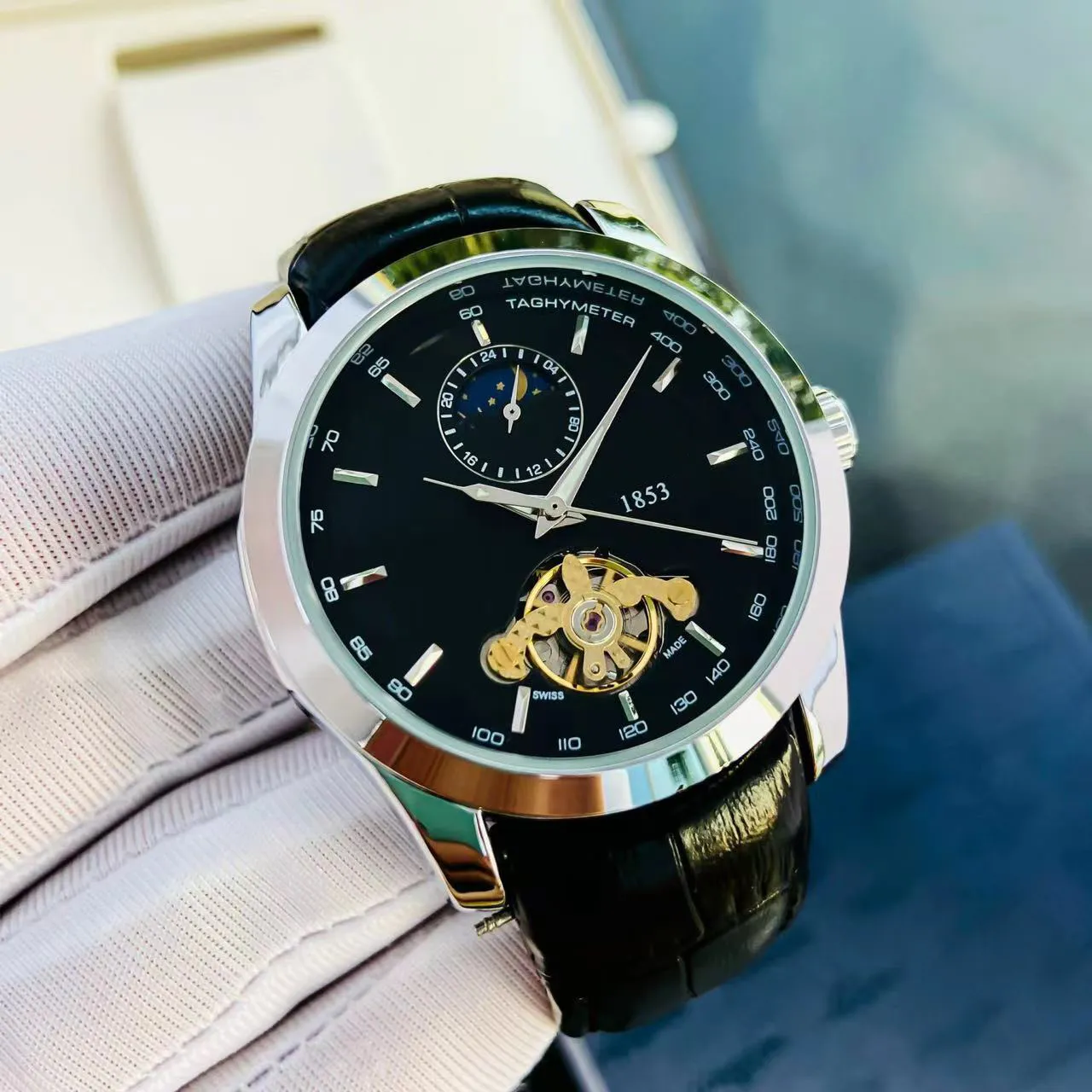 2024 Designer Watch New Mens Watches Uc ne Otomatik Mekanik Saat 1853 Top Watch Mark Marka Marka Celik Kay Moda Saat Kad nlar Luks Saat 139