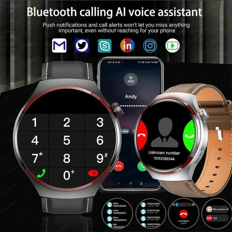 HUAWEI Watch 4 PRO Smartwatch with AMOLED HD Screen BT Call GPS NFC Heart Rate Tracking Fitness Sports Features