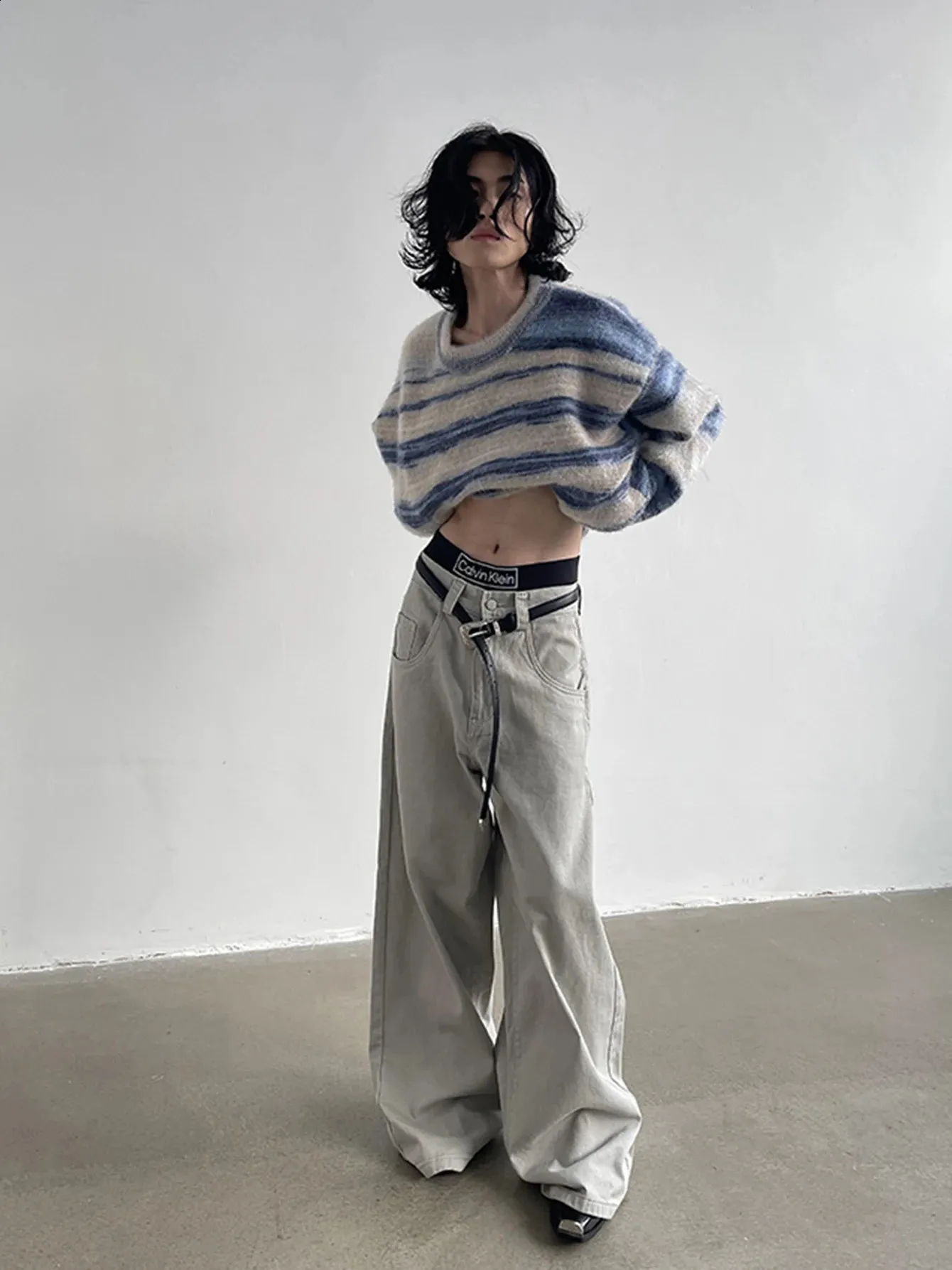 【sullen】90s vintage baggy slacks grey sullen】90s vintage baggy slacks grey