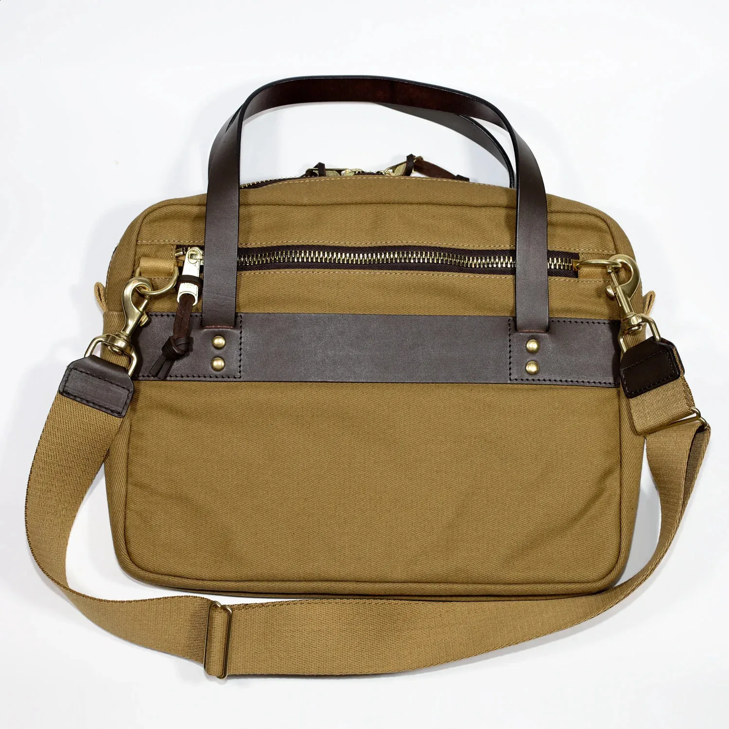 DHgate.com:Heavy Wax Canvas Briefcase - Retro American Style 