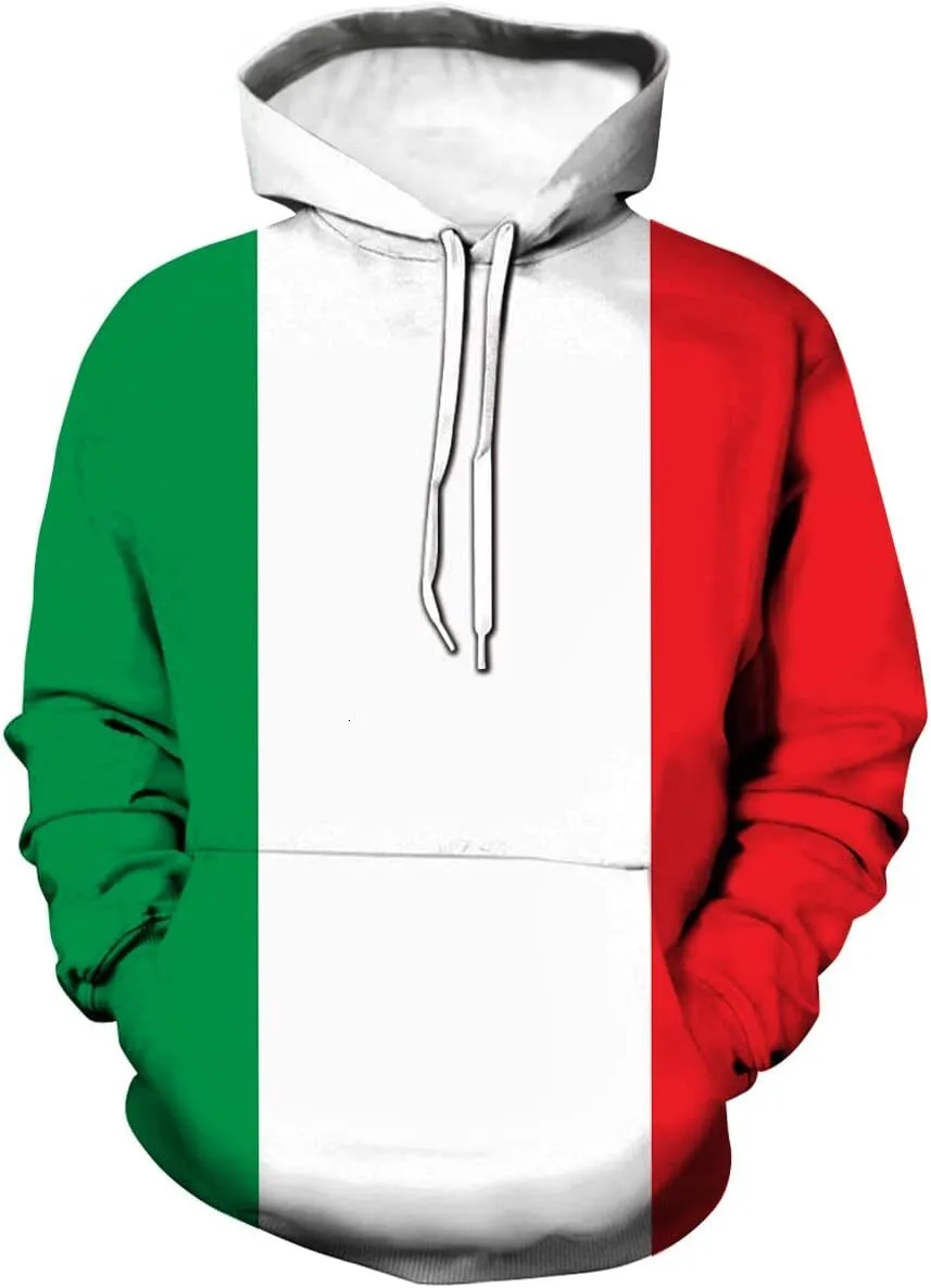 Hoodie For Mens Womens Italian Flag Hoodie 3D Printing Casual Sweatshirt Pullove Graphic Hoodies Sweatshirt Pullover Long Sleeve From SG 23.74 DHgate