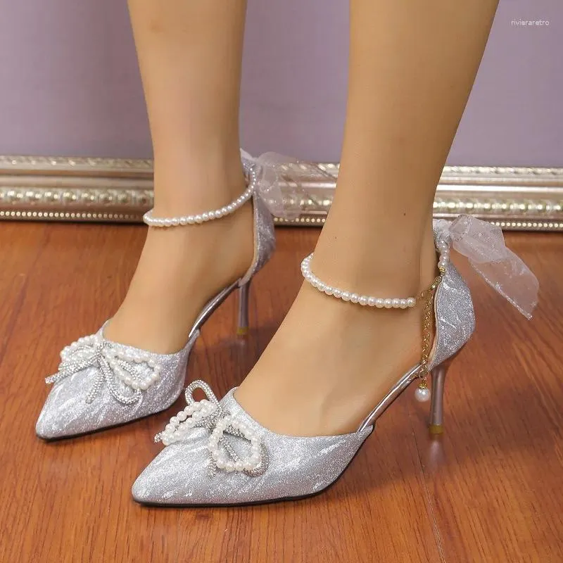 Womens Dress Shoes Summer Pumps Pointed Toe High Heels Thin Lace-Up Rubber  Outsole from Dhgate Dress Shoes - price 32.36
