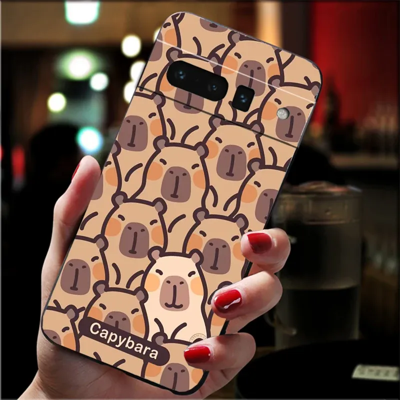 Cute Capybara Phone Case for Google Pixel Soft TPU Protective Cover with  Adorable Design