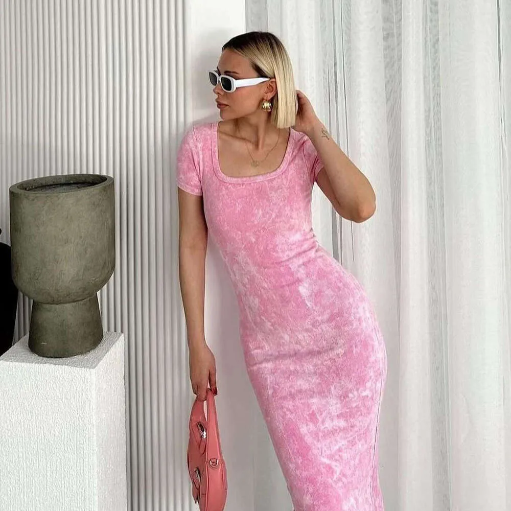 Ribbed Distressed Knit Bodycon Dress With High Waist & Square Neck  Womens Short  Sleeve Summer Dress From Chaoren_clothes, $14.86 In Bulk | DHgate.Com