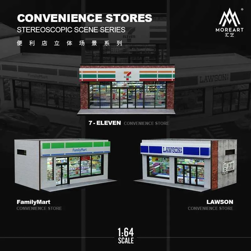 Save Big on Bulk 1:24 Model Cars Electric/RC Car Moreart 64 Convenience  Store Model Set Simulation Scene Model Props DecorationG240907 Best Deals 