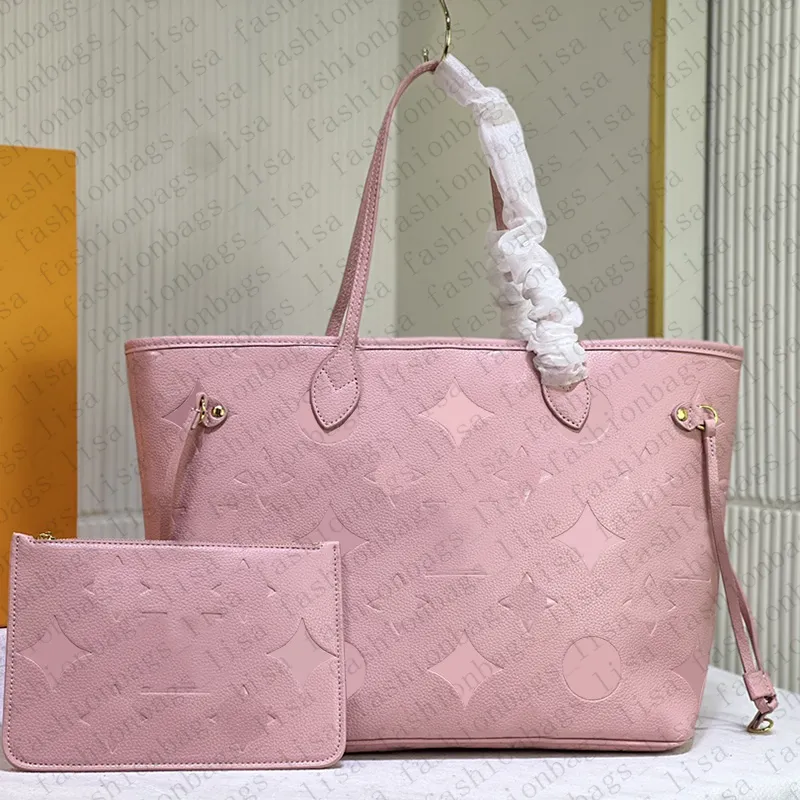 Pink leather shopper bag hotsell