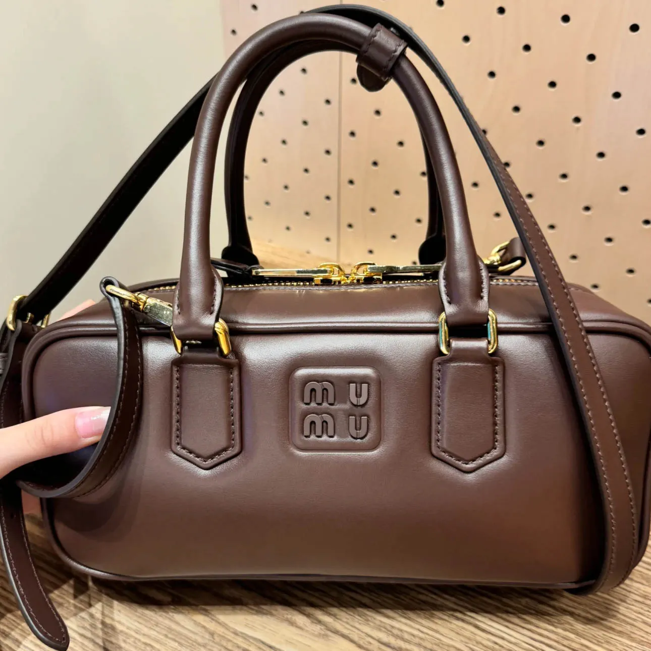 Retro Style Niche Design Women s Bowling Bag Versatile Crossbody Bags Square Styling Commute Bag Instagram Trends Genuine Leather Fashion Luxury Lady