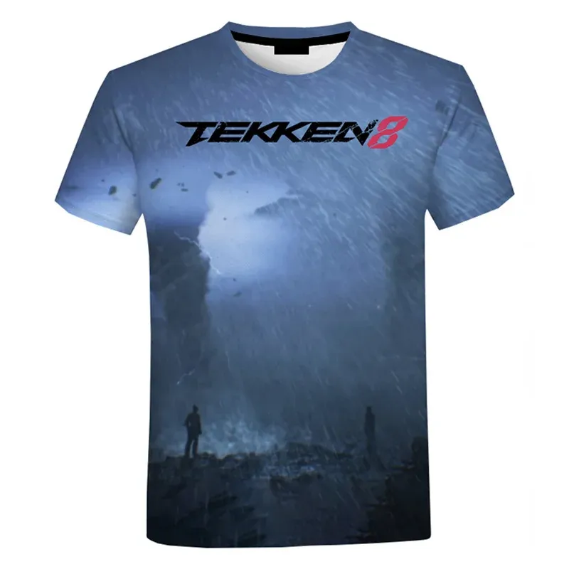 Wholesale Takken 8 3D Printed Ringer T Shirt For Men And
