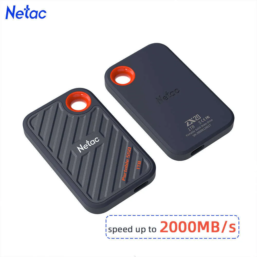 Netac 2000MB/s 1TB/512GB Portable SSD - USB3.2 Gen2x2 External