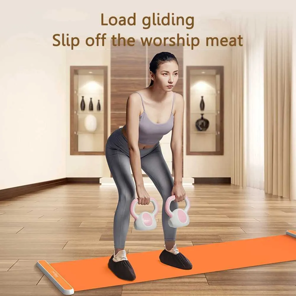 Yoga Slide Exercise Mat for Gliding Pilates Ice Hockey and Roller Sliding with Leg Exercise 140 180 200cm