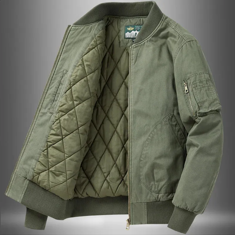 Save Big on Bulk Baseball Bomber Jacket Mens Mens Military Jackets Thick  Wool Blend Bomber Jacket, Warm Autumn Windproof Casual Mens Military Style 