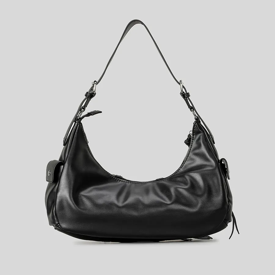 ショルダーバッグ・ポシェット HEEARI [2nd reorder] Tale Buckle Hobo Bag Tail Buckle Hobo B Tale Buckle Hobo Bag_Metal - HEEARI 히어리