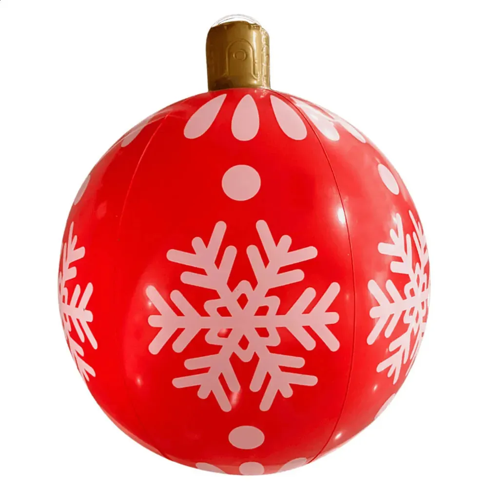 24 Inch Christmas Inflatable Balls - Large Outdoor Holiday Decorations For Yard & Indoor