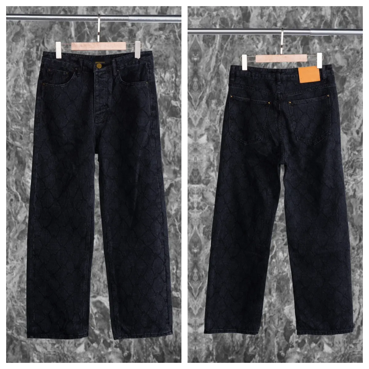 Save Big on Bulk Mens Jeans With Patterns Fashion Flared Jeans With Unique  Ripple Pattern Stylish Trousers With Pockets For Men And Women Best Deals  - Main Image