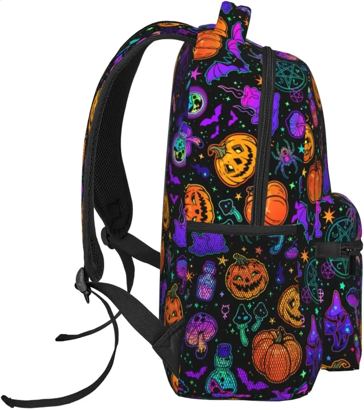 Halloween Themed Black Backpack Disney Her universal Halloween glow in the | Mercari main image 3