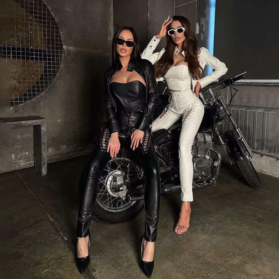 Leather Motorcycle Pants Girls Leather Suits Girls In Tight