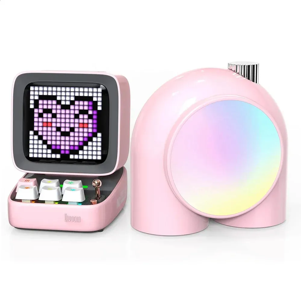 Divoom Ditoo: Cute Mood Lamp & Speaker Set with Kawaii RGB LED, Ideal Gaming Desk Decoration for Girls Divoom Ditoo: Cute Mood Lamp & Speaker Set with Kawaii RGB LED, Ideal Gaming Desk Decoration for Girls