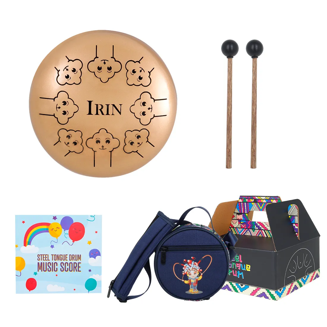 フラムキッズ 子供用ドラム 5.5インチの鋼鉄の舌ブラフマンサウンドドラム