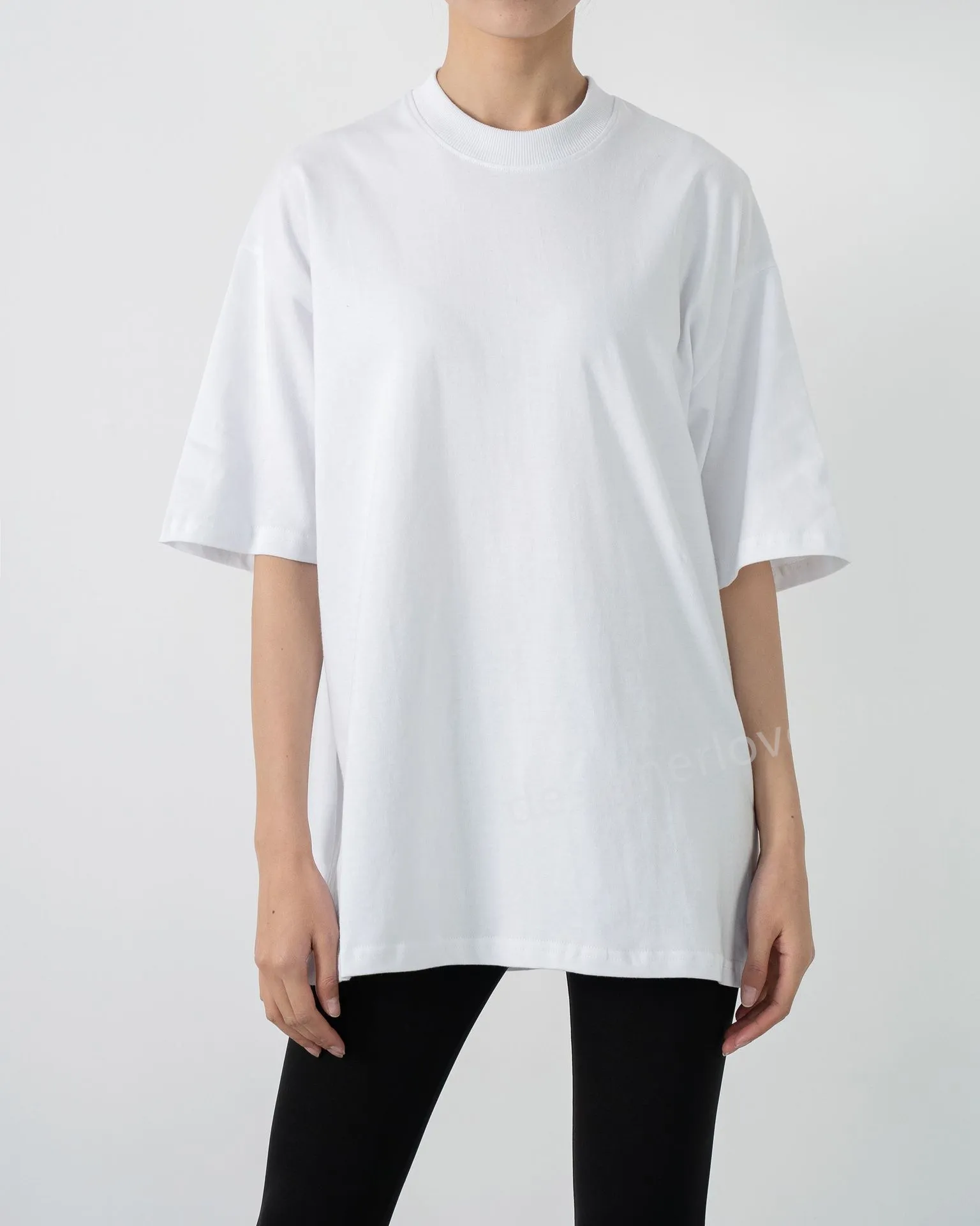 Wholesale Unisex Oversized Cotton Heavyweight White T Shirt In White And Black For Casual And Formal Wear In Summer From Designerlove 20.31 DHgate.Com