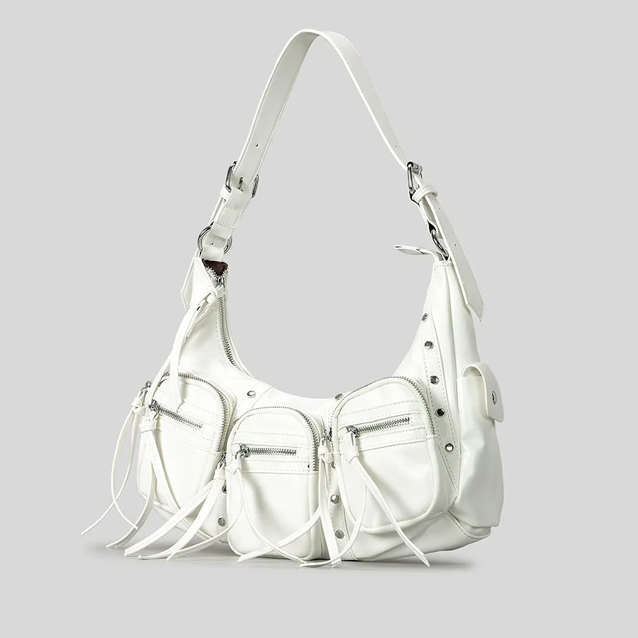 ショルダーバッグ・ポシェット For Appeal String Ribbon Large Hobo Bag Silver ショルダーバッグ・ポシェット For Appeal String Ribbon Large