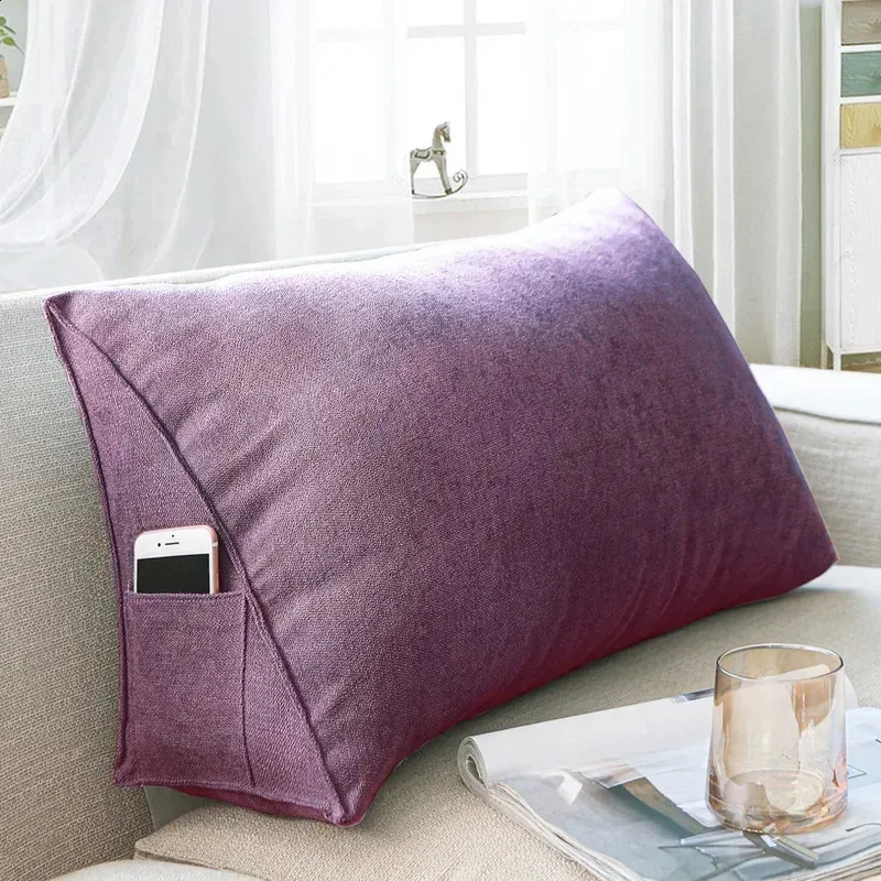 Large Backrest Triangle Sofa Cushion Oversized Lumbar Pillow For Living Room Rectangular Lumbar Pad Bedding 240903 From Xue10 12.97 DHgate.Com