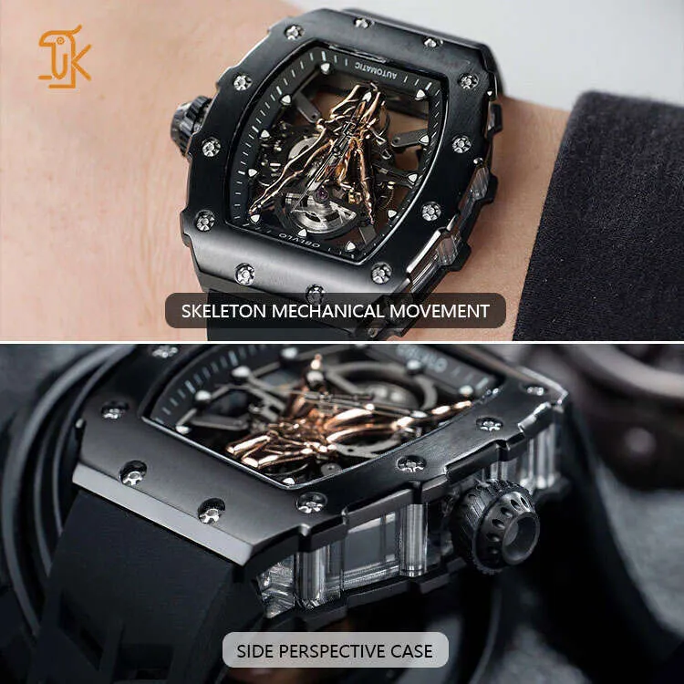 ブラック【新品】38-kT THE SKELETON black スケルトン Independence Skeleton DLC 42mm | NORQAIN Swiss Made Watches