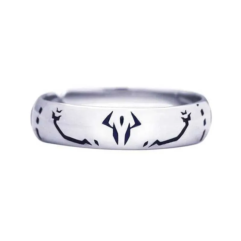 925 Sterling Silver Anime Jujutsu Kaisen Cosplay Okkotsu Yuta Ring Ring Jewelry Accessoire pour femmes Men Couple Ring Gift 240625 925 Sterling Silver Anime Jujutsu Kaisen Cosplay Okkotsu Yuta Ring Ring Jewelry Accessoire pour femmes Men Couple Ring Gift 240625