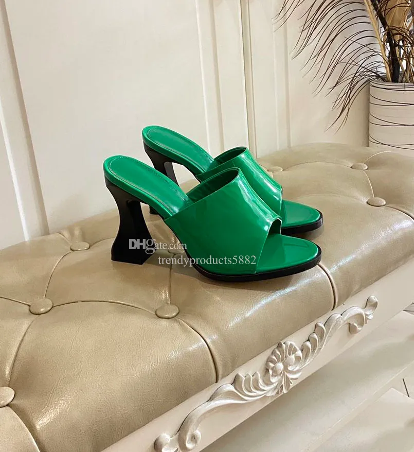 Save Big on Bulk Patent Leather Shoes Summer Slippers For Summer: Genuine  Leather Open Toe High Heel Sandals Fashionable Patent Leather Summer