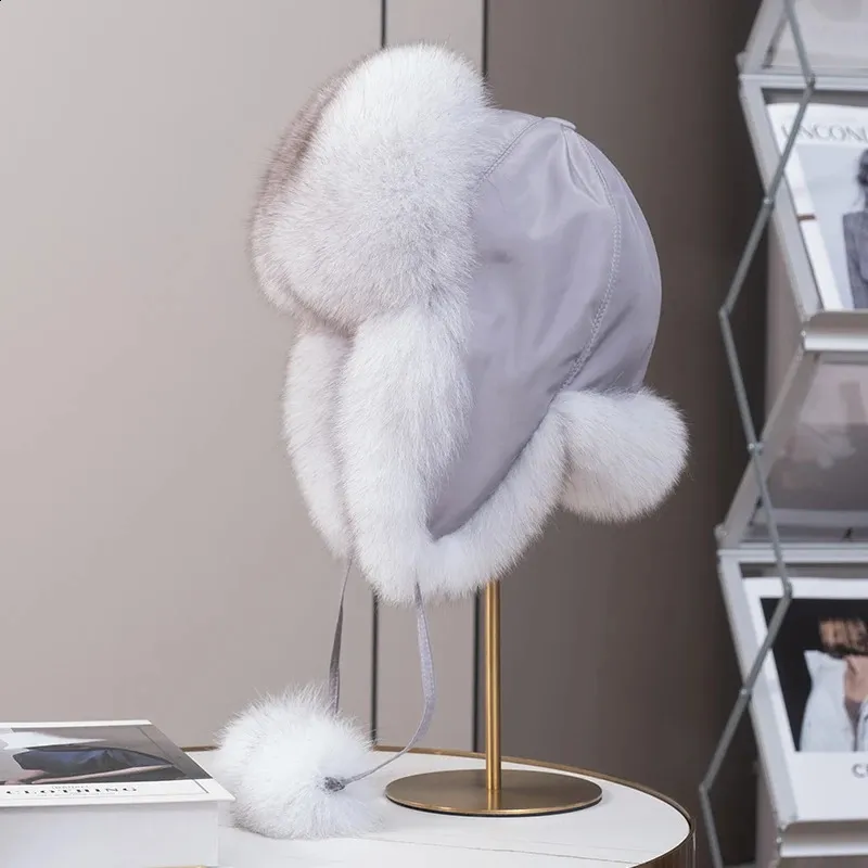 Real Fur Hat Ushanka Hats: Stingy Brim Hat Natural Raccoon Fur