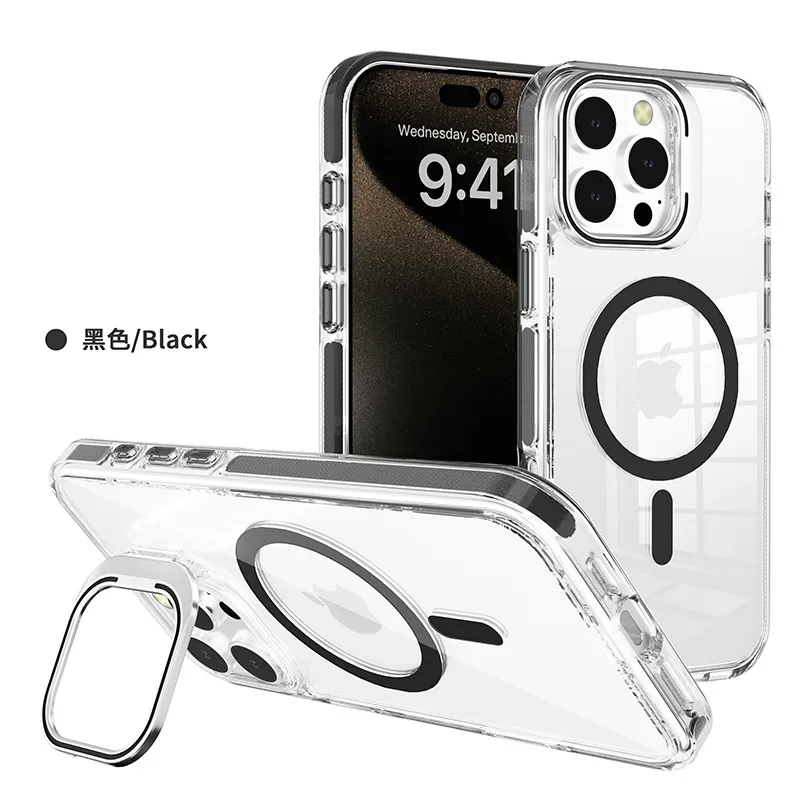 iPhone 16 Plus Metal Case, Heavy Duty Military Grade Armor Cover [shock proof] Full Body Hard [Black