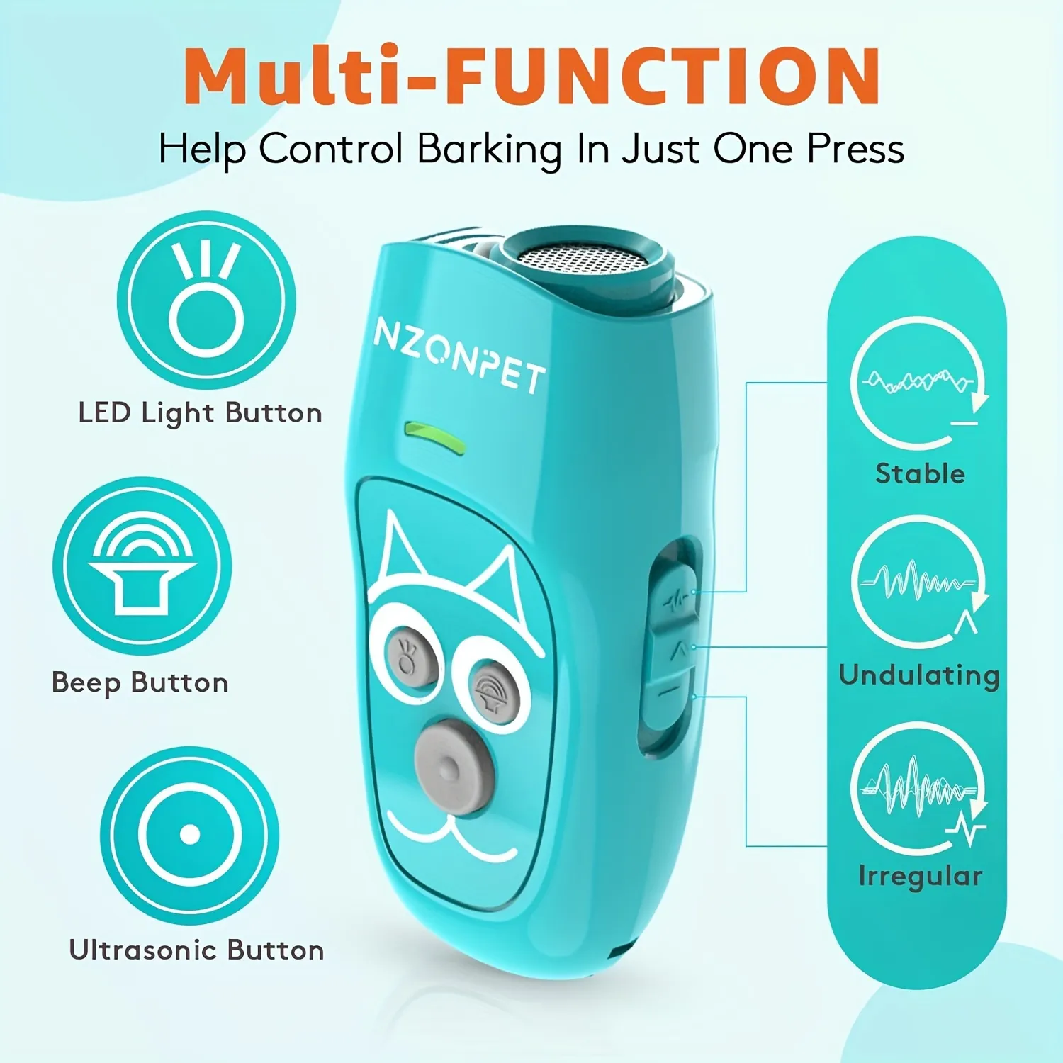 QueenMew Anti Barking Device, 3 Adjustable Sensitivity And Frequency