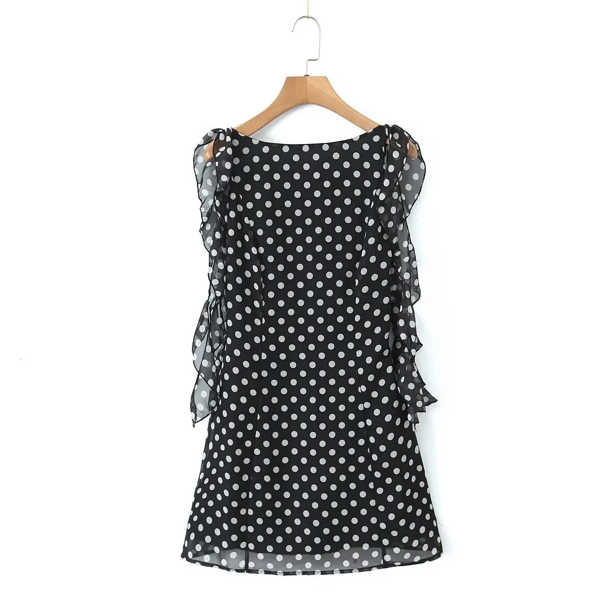 Womens Polka Dot Backless Dress With Ruffled Tassel... From Julia_dress,  $32.14 In Bulk | DHgate.Com