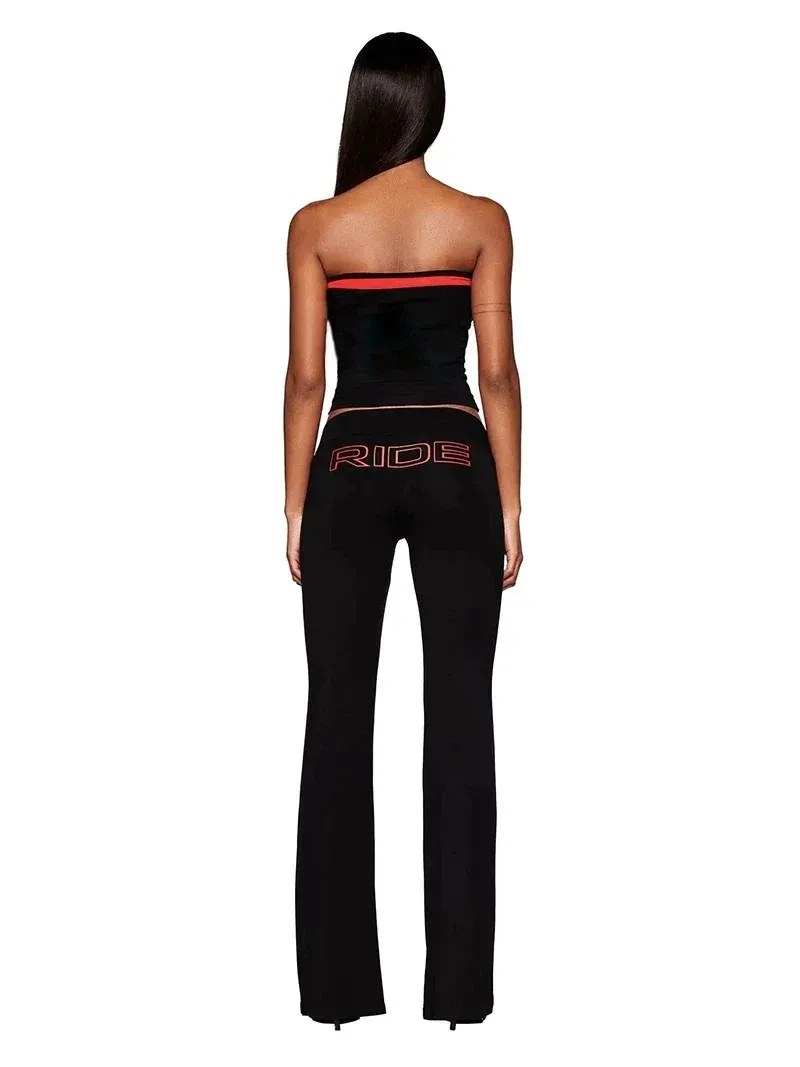 Am Gia Strapless Top And Straight Leg Pants Tracksuit... From Egolink ...