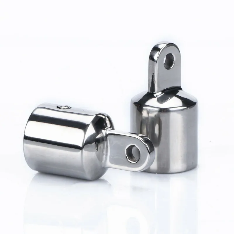 OUBULU 4-Pack 316 Stainless Steel Bimini Top Eye End Caps – Marine-Grade Replacement For 1" OD Boat Canopy Frame