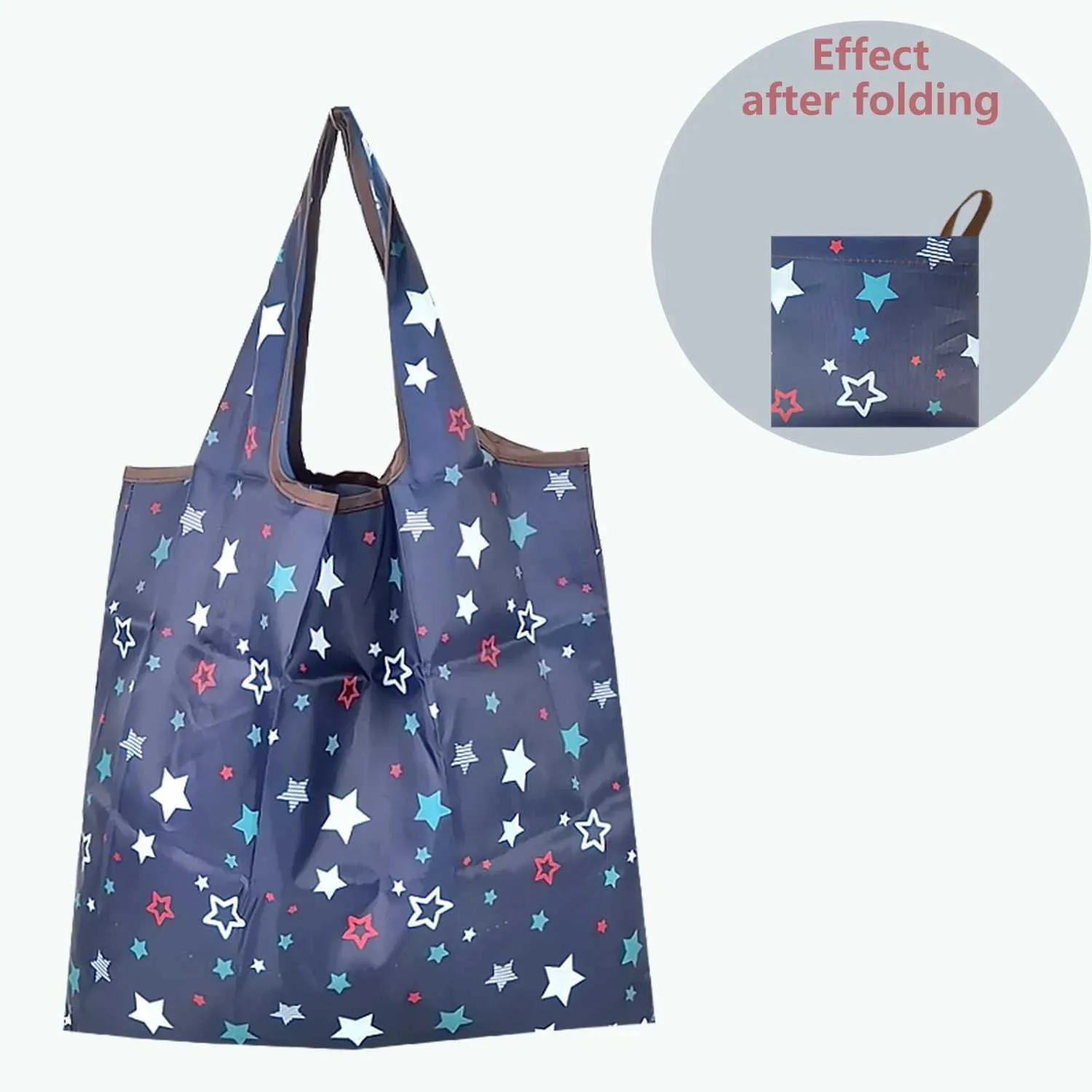 Reusable Foldable Shopping Bags - Eco-Friendly Tote, Cartoon